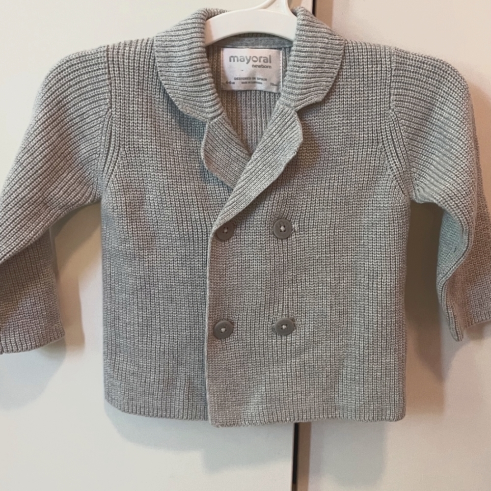 Mayoral Newborn size 6 month sweater- Unisex